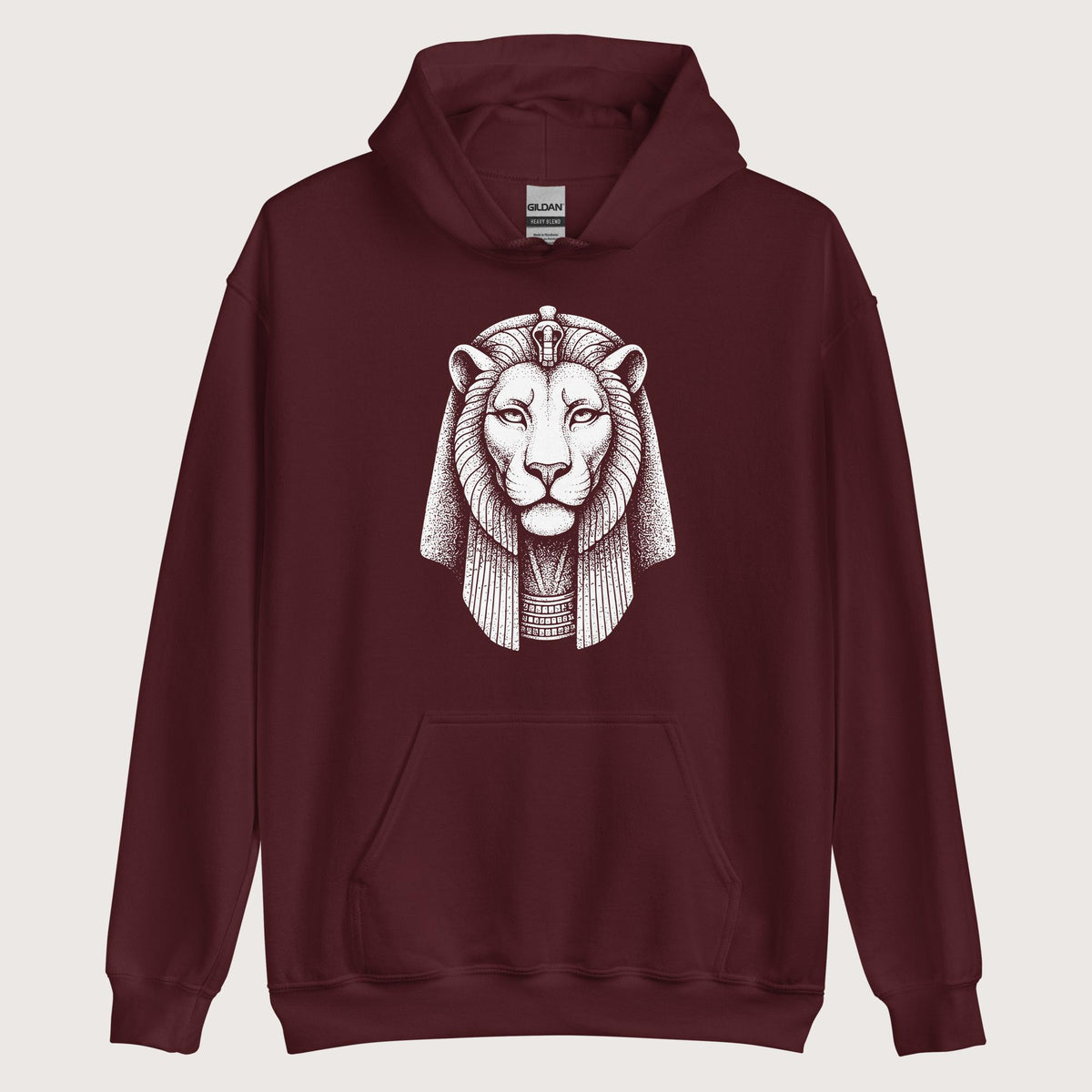 Maroon Sekhmet Hoodie - history buff gift by HistoHead
