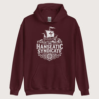 Maroon The Hanseatic Syndicate Hoodie - history buff gift by HistoHead