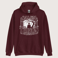 Maroon Salem Things 1692 Hoodie - history buff gift by HistoHead
