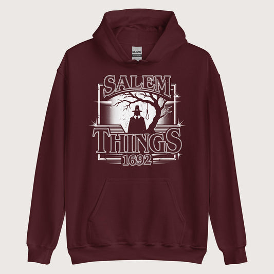 Maroon Salem Things 1692 Hoodie - history buff gift by HistoHead