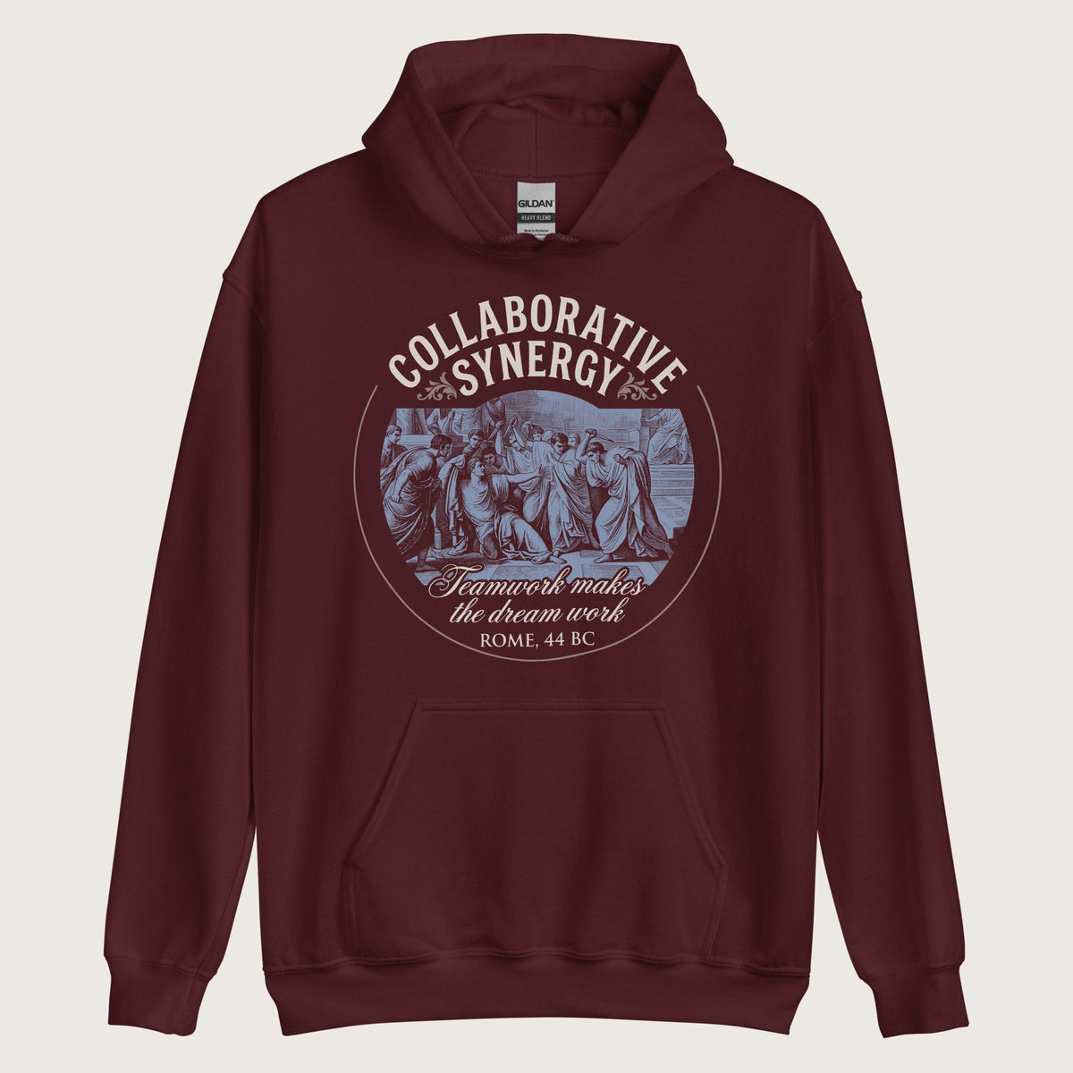 Maroon Collaborative Synergy Hoodie - history buff gift by HistoHead