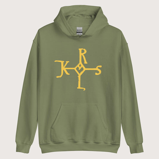 Military Green Charlemagne Autograph Hoodie - history buff gift by HistoHead