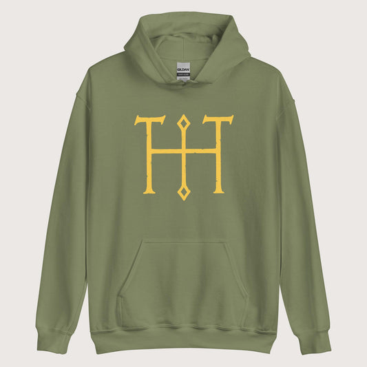Military Green Otto the Great Autograph Hoodie - history buff gift by HistoHead