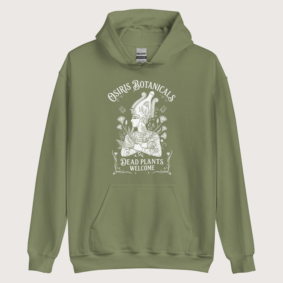 Military Green Osiris Botanicals Hoodie - history buff gift by HistoHead