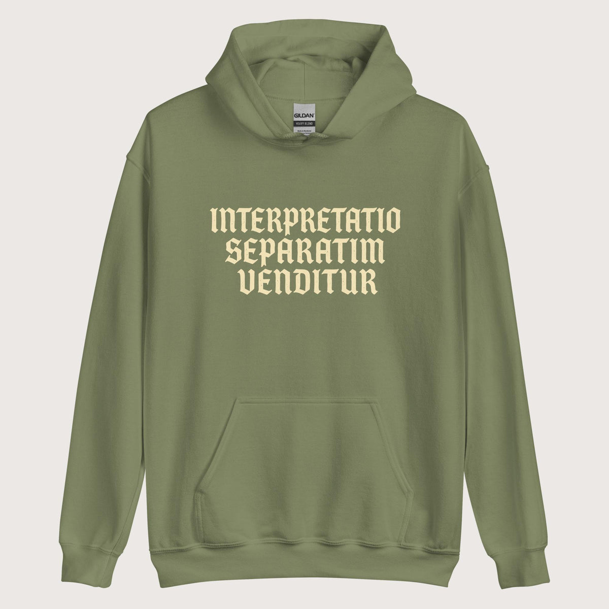 Military Green Translation Sold Separately in Latin Hoodie - history buff gift by HistoHead