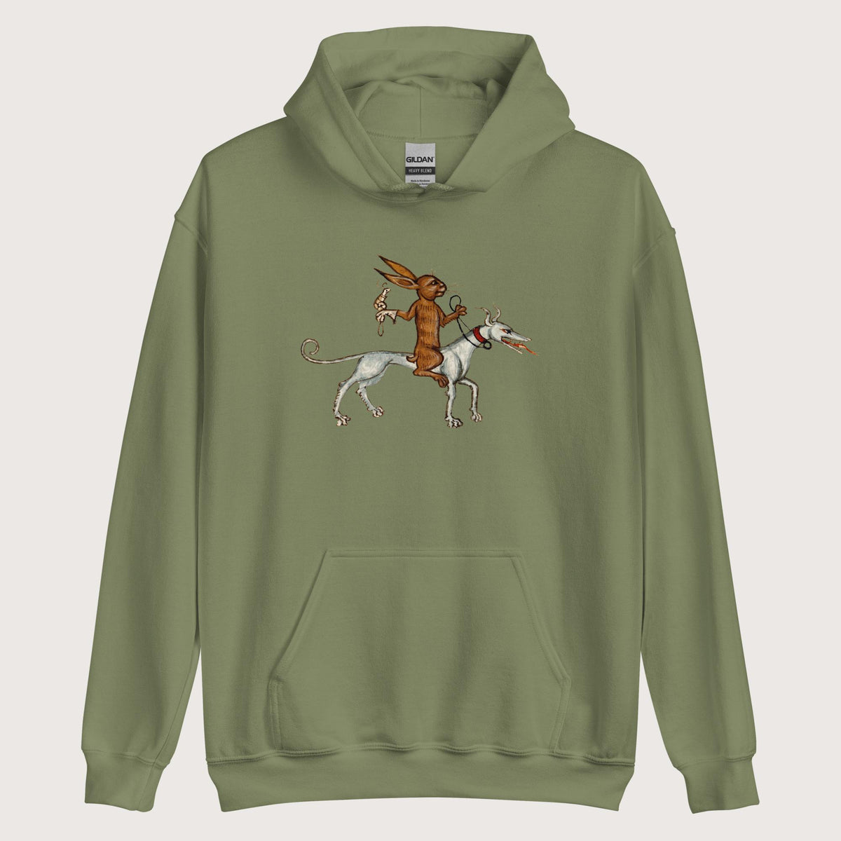 Military Green On a Quest Hoodie - history buff gift by HistoHead