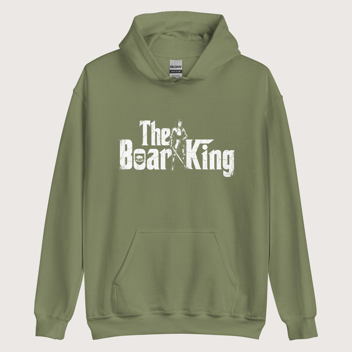 Military Green Richard III The Boar King Hoodie - history buff gift by HistoHead