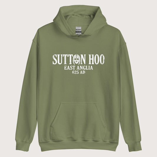 Military Green Sutton Hoo Hoodie - history buff gift by HistoHead