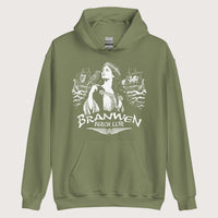 Military Green Branwen ferch Llŷr Hoodie - history buff gift by HistoHead