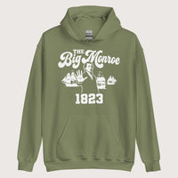 Military Green The Big Monroe Hoodie - history buff gift by HistoHead