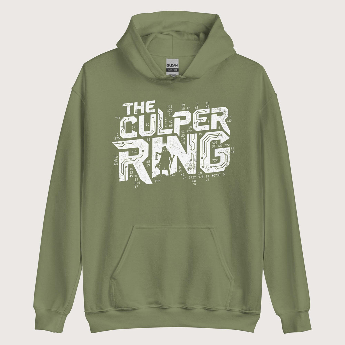 Military Green The Culper Ring Hoodie - history buff gift by HistoHead
