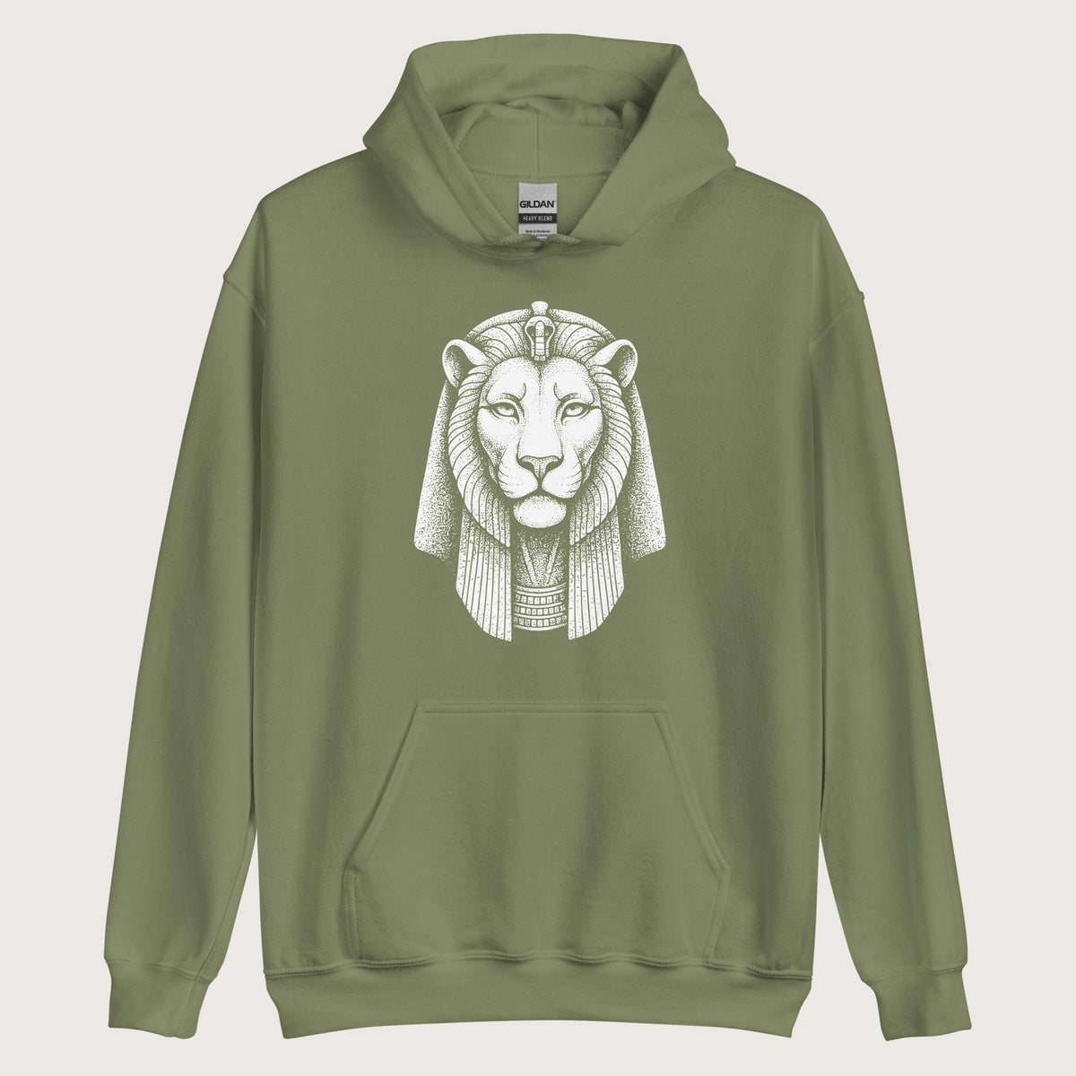 Military Green Sekhmet Hoodie - history buff gift by HistoHead