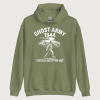 Military Green Ghost Army Hoodie - history buff gift by HistoHead