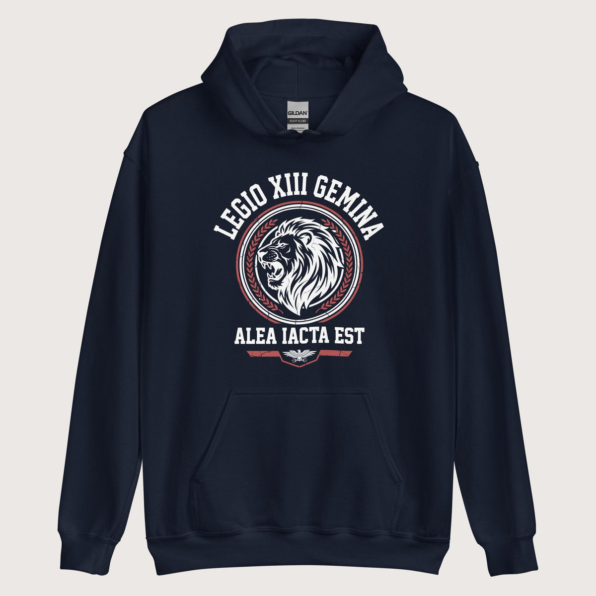 Navy Legio XIII Gemina Alea Iacta Est Hoodie - history buff gift by HistoHead