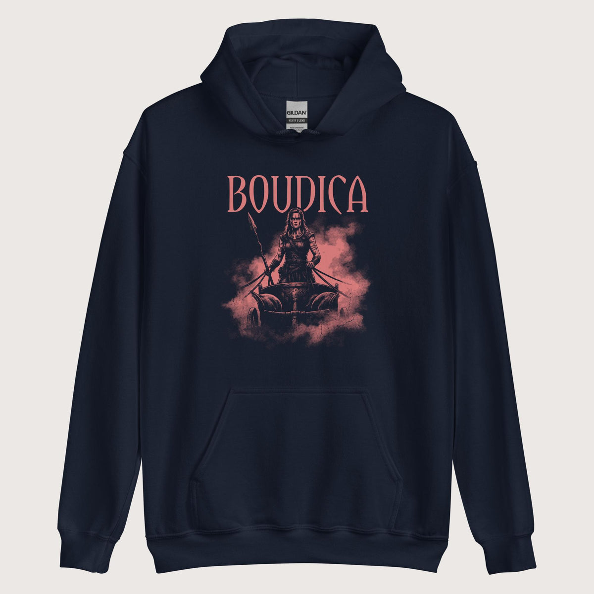 Navy Boudica Warrior Queen Hoodie - history buff gift by HistoHead
