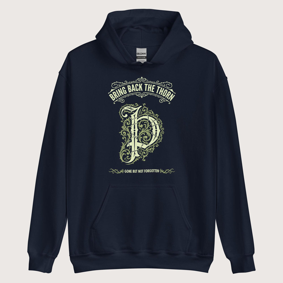 Navy Bring Back the Thorn Letter Hoodie - history buff gift by HistoHead