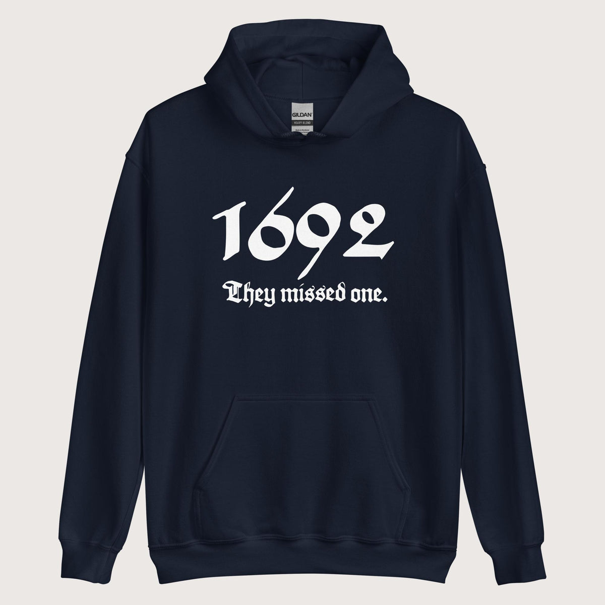 Navy 1692 Witch Trials Hoodie - history buff gift by HistoHead
