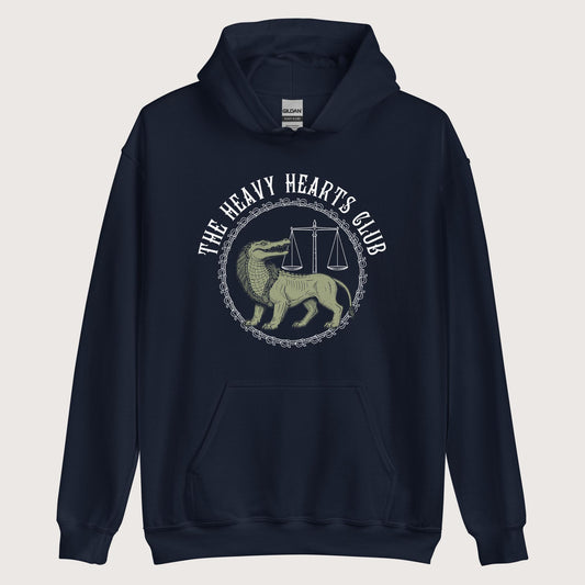 Navy The Heavy Hearts Club Hoodie - history buff gift by HistoHead
