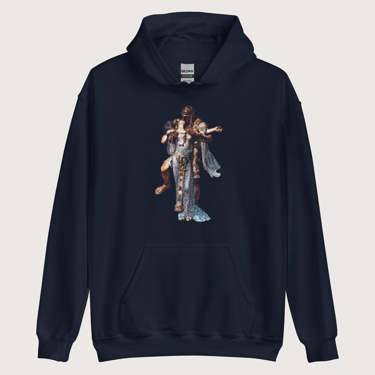 Navy Cleopatra and Antony Hoodie - history buff gift by HistoHead