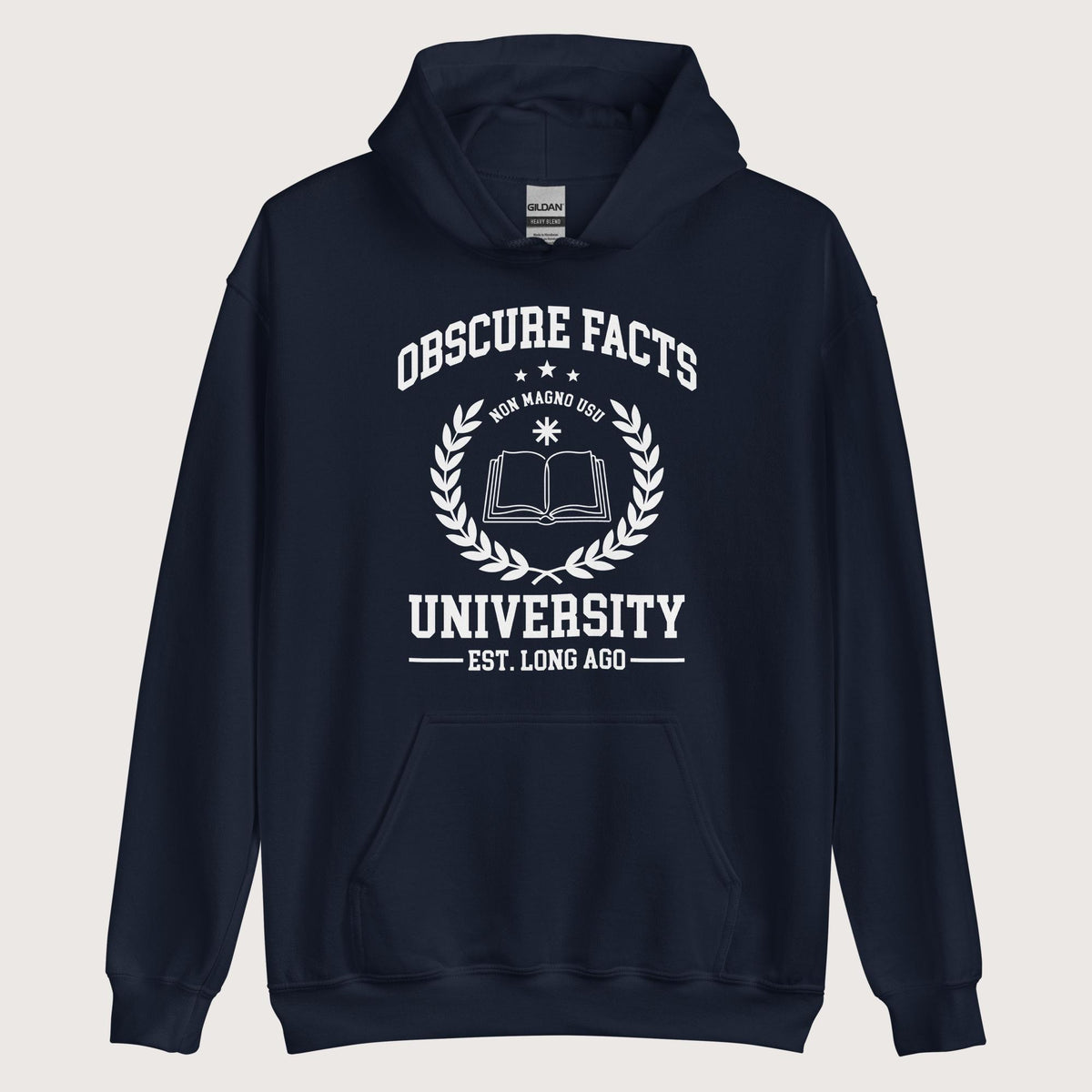 Navy Obscure Facts University Hoodie - history buff gift by HistoHead