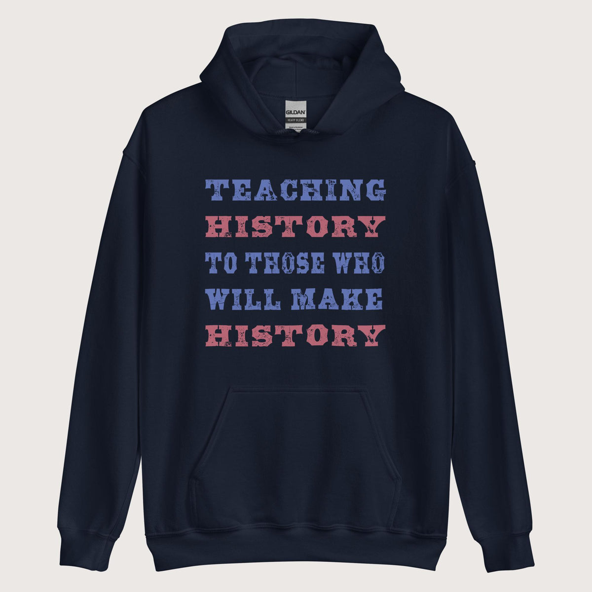 Navy Teaching History Hoodie - history buff gift by HistoHead