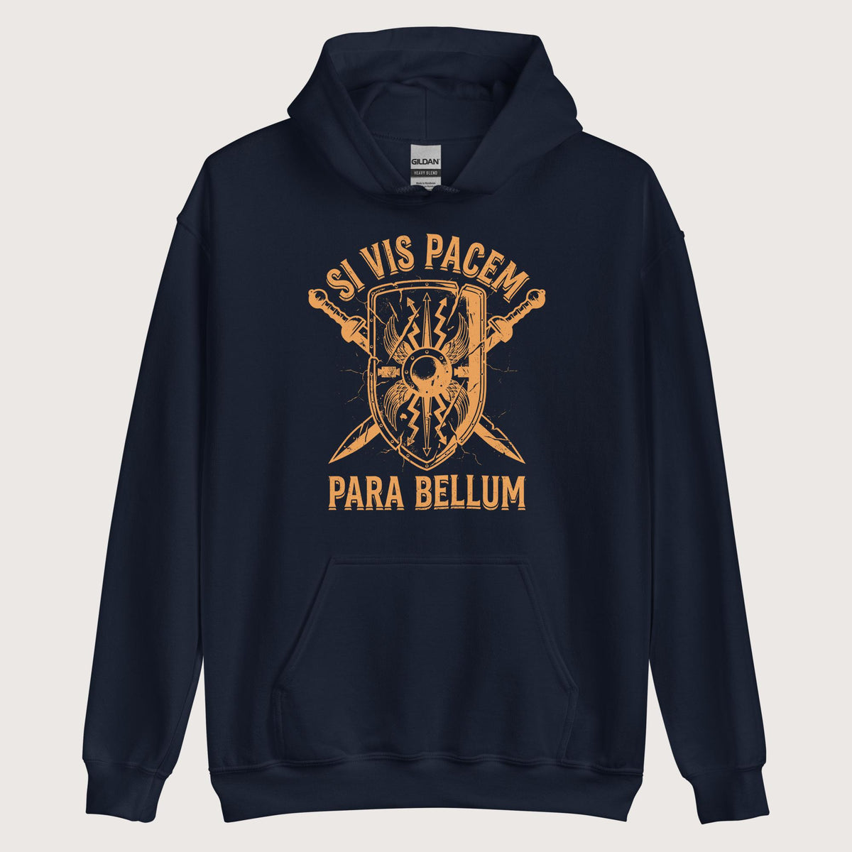 Navy Si Vis Pacem Para Bellum Scutum Hoodie - history buff gift by HistoHead