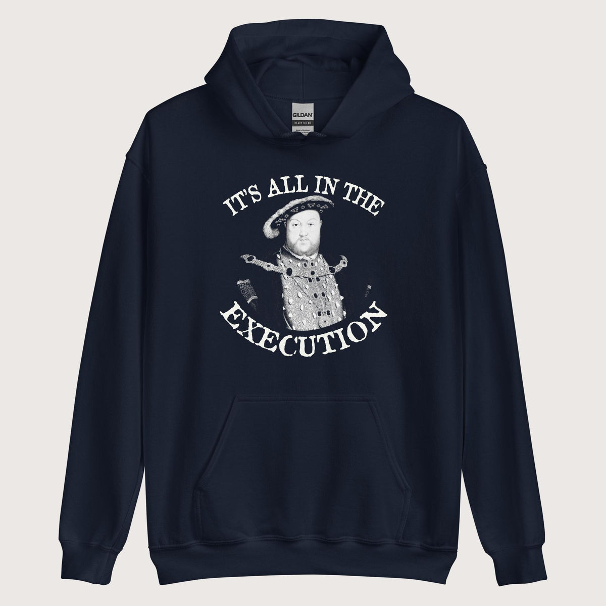 Navy Henry VIII Execution Hoodie - history buff gift by HistoHead