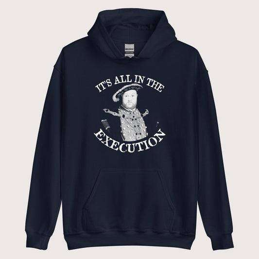 Navy Henry VIII Execution Hoodie - history buff gift by HistoHead