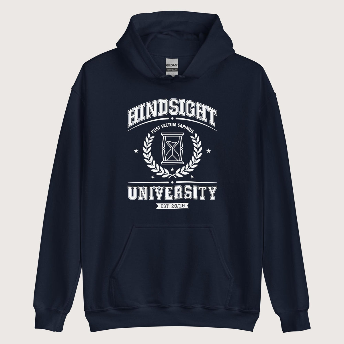 Navy Hindsight University Hoodie - history buff gift by HistoHead