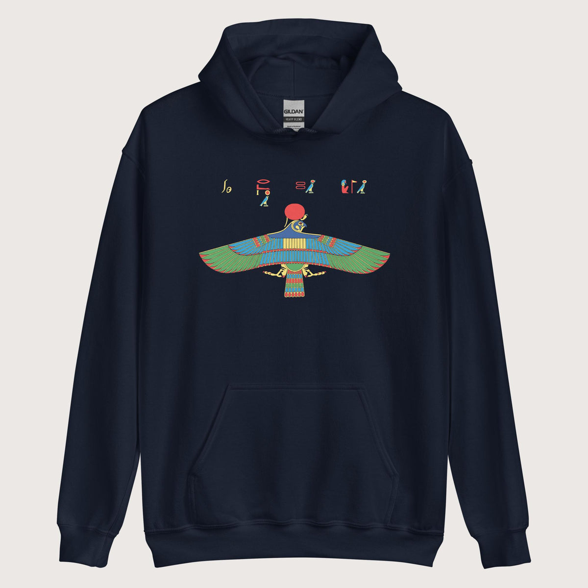 Navy Hawk Emblem of Ra Hoodie - history buff gift by HistoHead