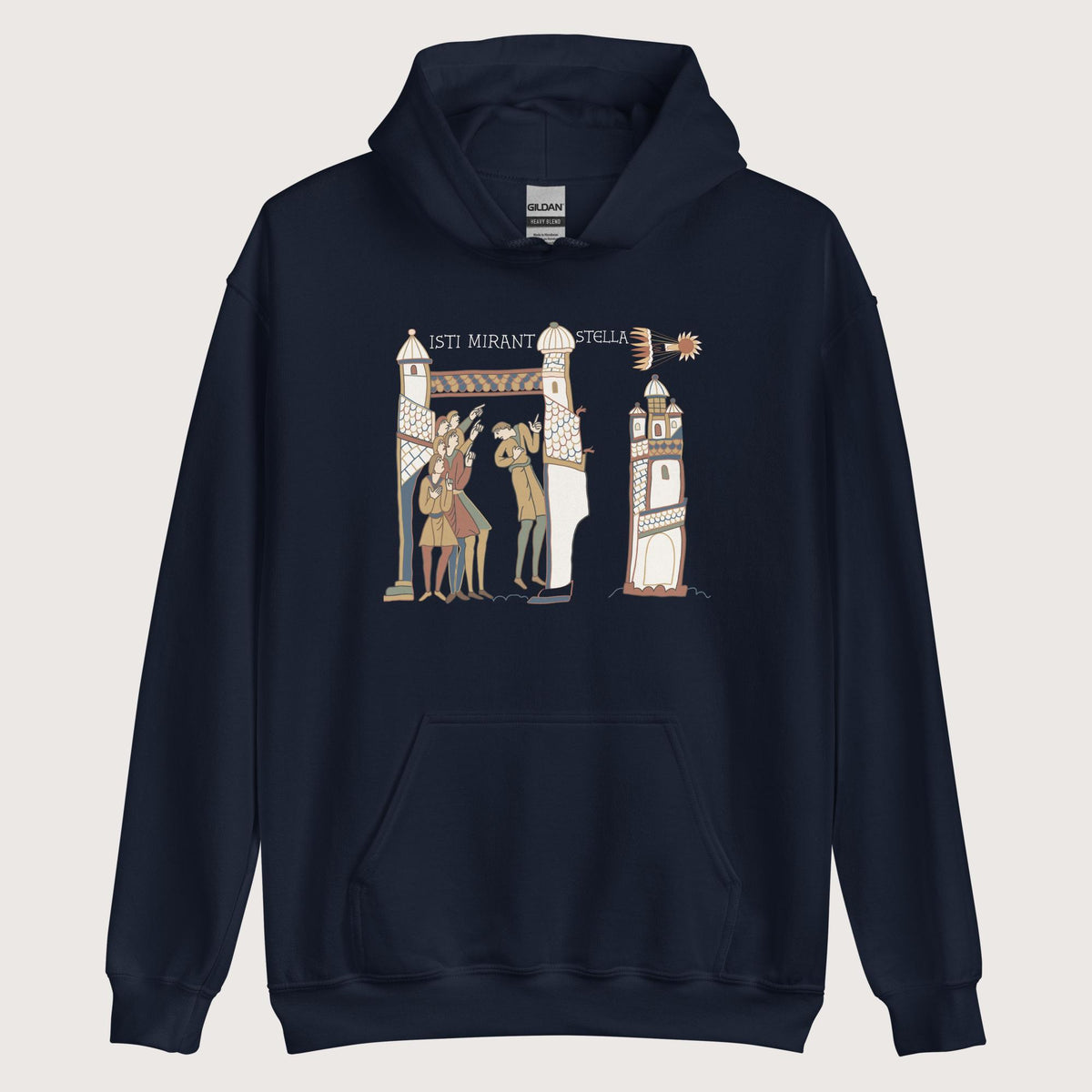 Navy Isti Mirant Stella Hoodie - history buff gift by HistoHead