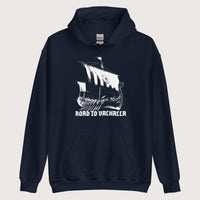 Navy Road to Valhalla Hoodie - history buff gift by HistoHead