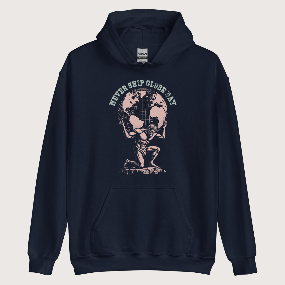 Navy Atlas Never Skip Globe Day Hoodie - history buff gift by HistoHead