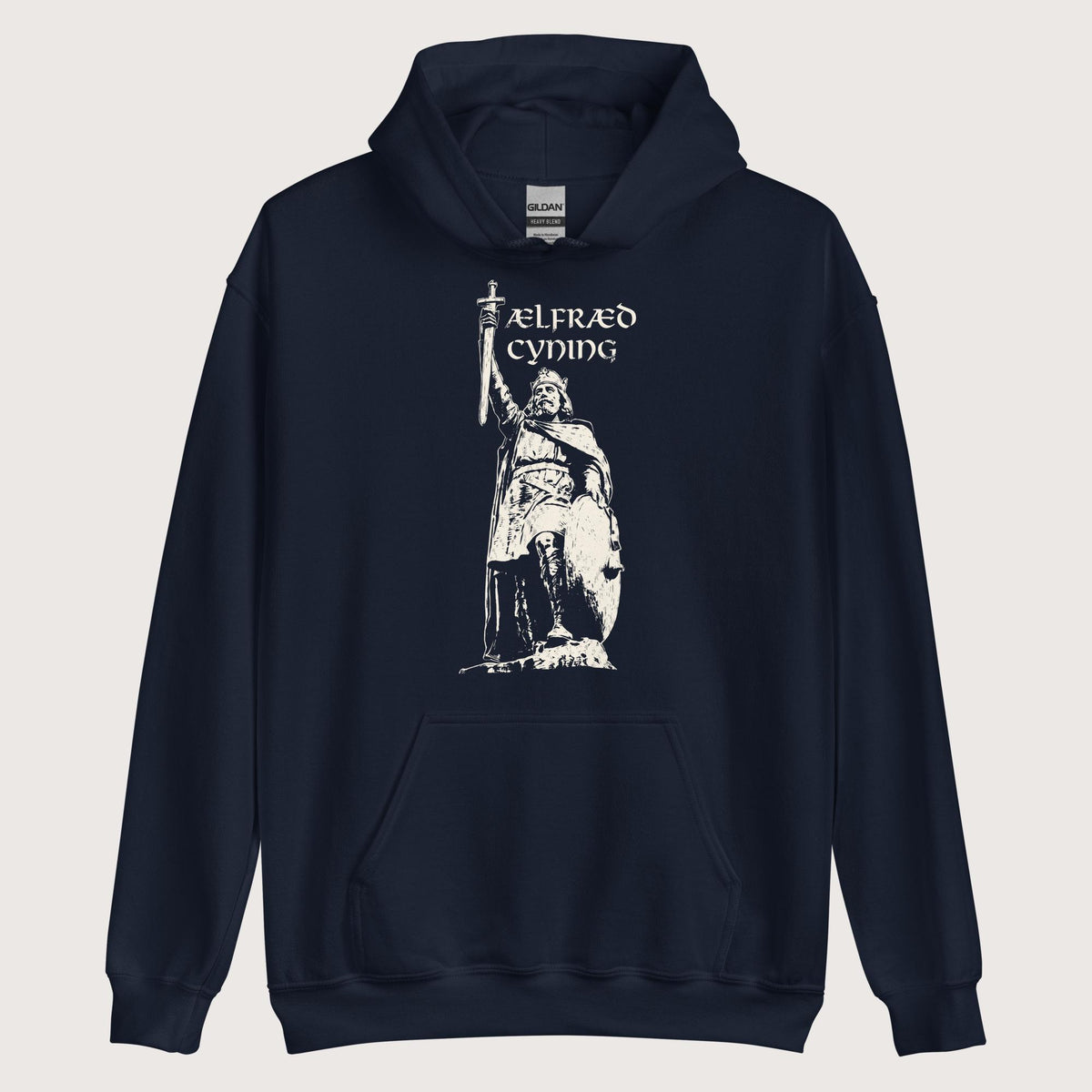 Navy Alfred the Great Hoodie - history buff gift by HistoHead