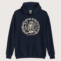 Navy Owl of Athena 2 Hoodie - history buff gift by HistoHead