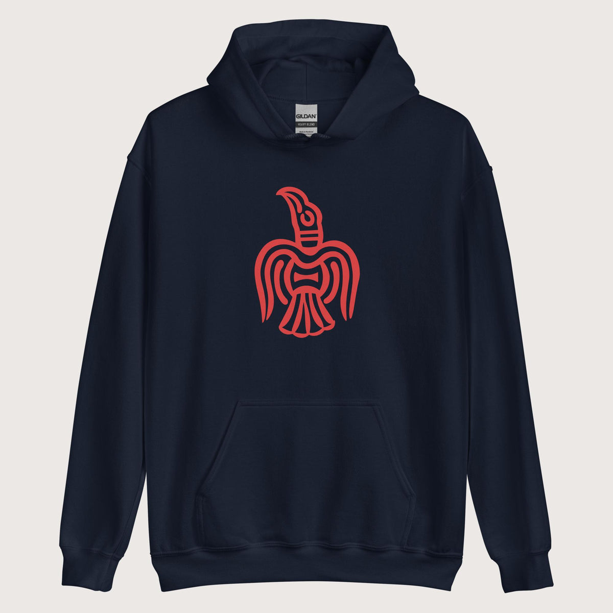 Navy Viking York Raven Hoodie - history buff gift by HistoHead