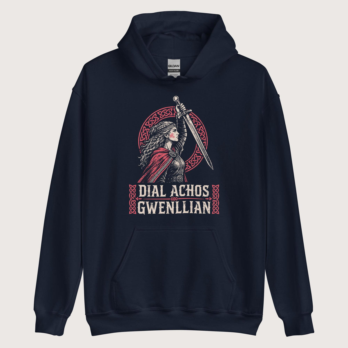 Navy Dial Achos Gwenllian Hoodie - history buff gift by HistoHead