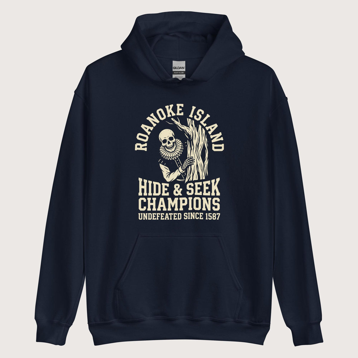 Navy Roanoke Island Hide & Seek Hoodie - history buff gift by HistoHead
