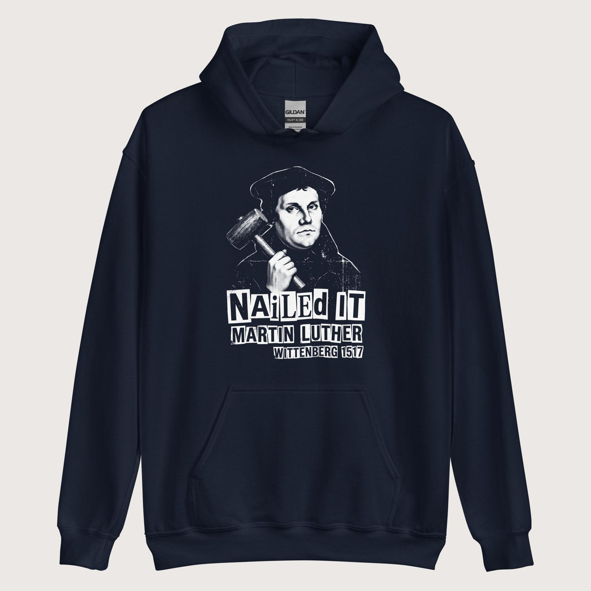 Navy Nailed It Hoodie - history buff gift by HistoHead