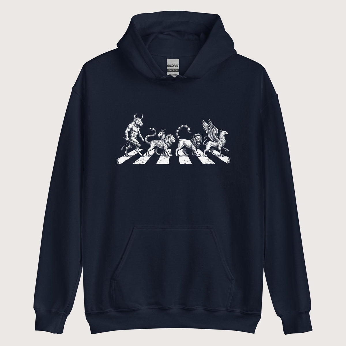 Navy Beast Road Hoodie - history buff gift by HistoHead