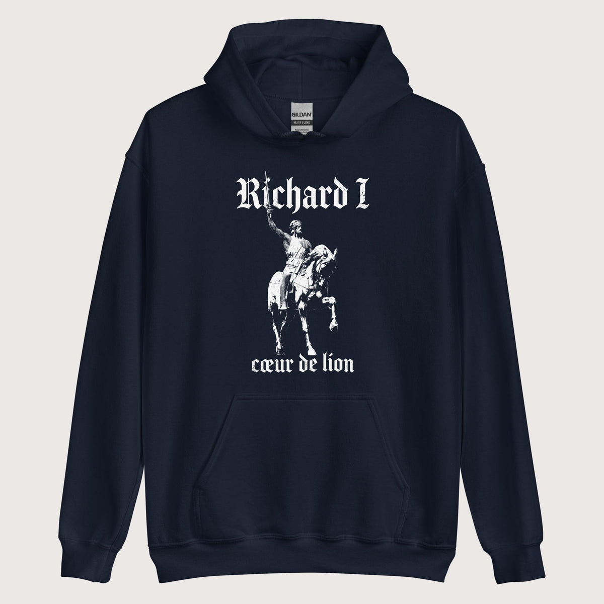 Navy Richard I Coeur de Lion Hoodie - history buff gift by HistoHead