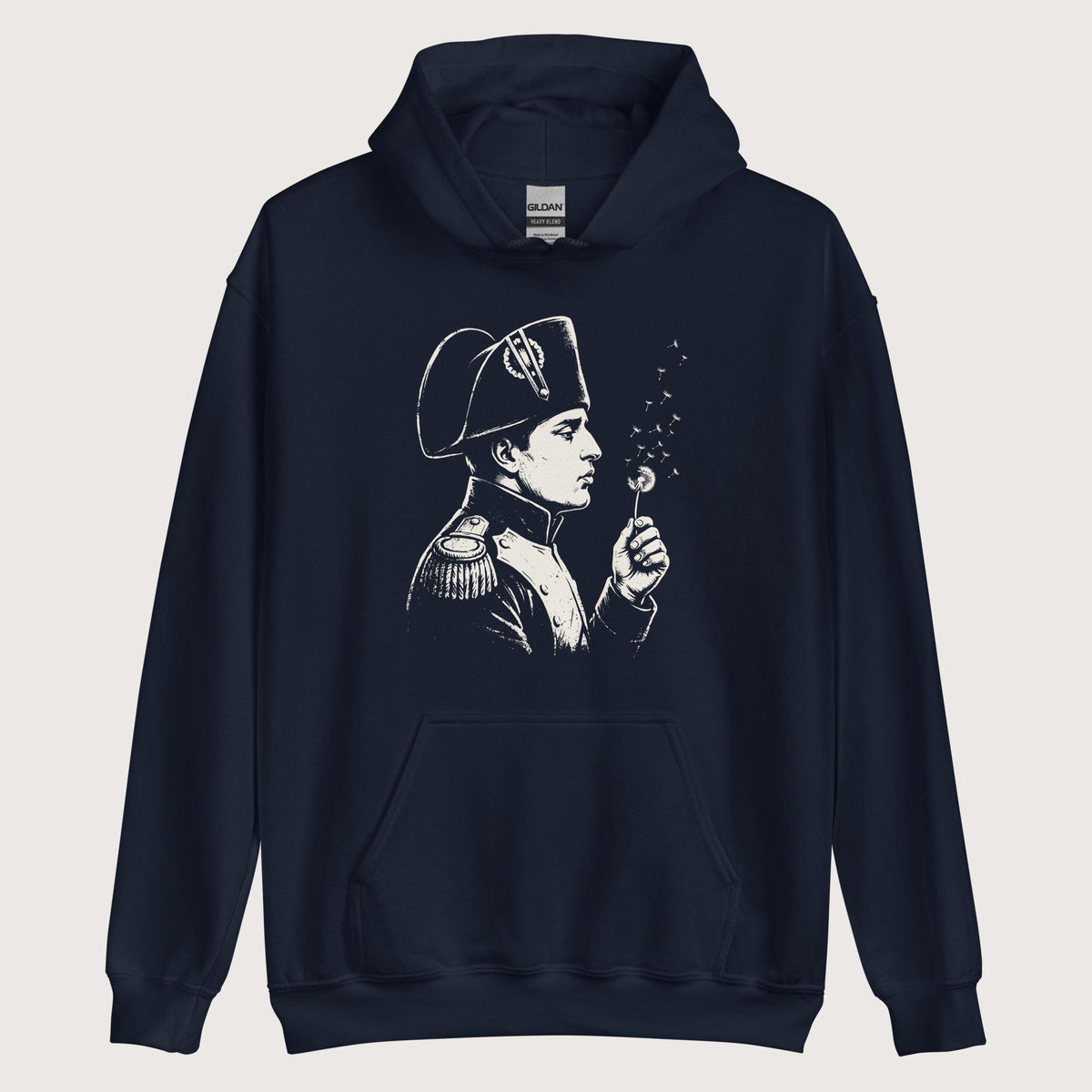 Navy Napoleon Bonaparte Blowing Wishes Hoodie - history buff gift by HistoHead