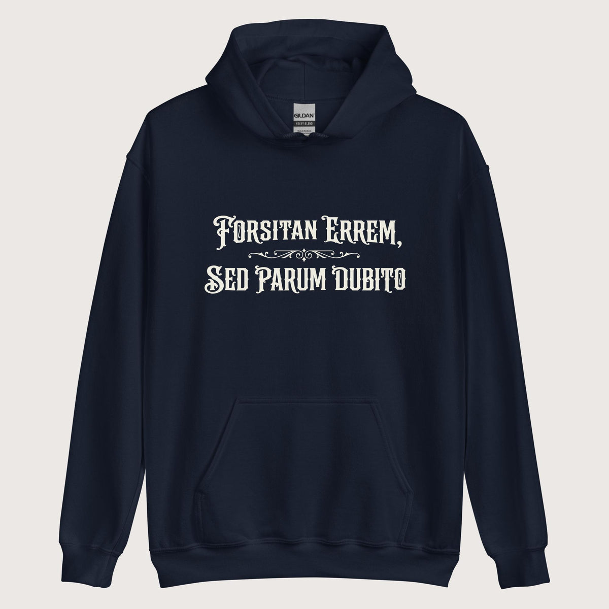 Navy I May Be Wrong But I Doubt It in Latin Hoodie - history buff gift by HistoHead