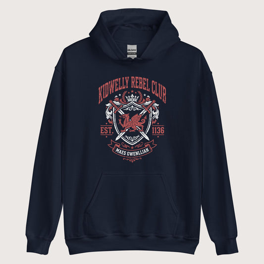 Navy Kidwelly Rebel Club Maes Gwenllian 1136 Hoodie - history buff gift by HistoHead