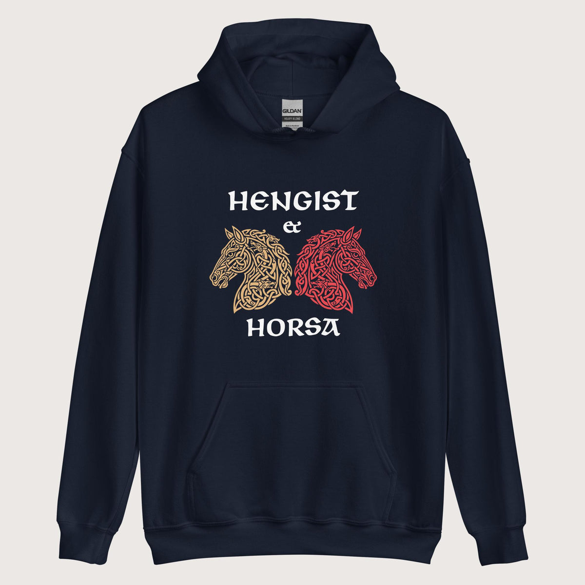 Navy Hengist and Horsa Hoodie - history buff gift by HistoHead