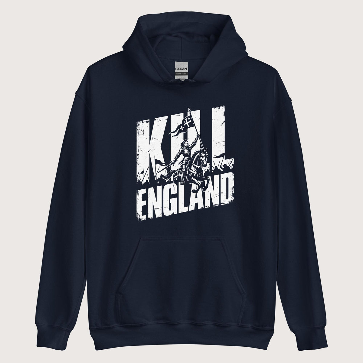 Navy Joan of Arc Kill England Hoodie - history buff gift by HistoHead
