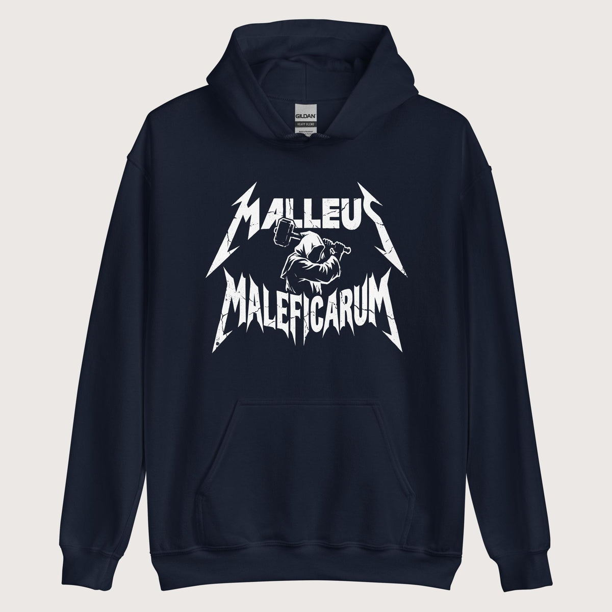 Navy Malleus Maleficarum Hoodie - history buff gift by HistoHead