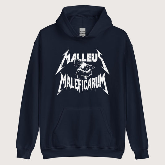 Navy Malleus Maleficarum Hoodie - history buff gift by HistoHead
