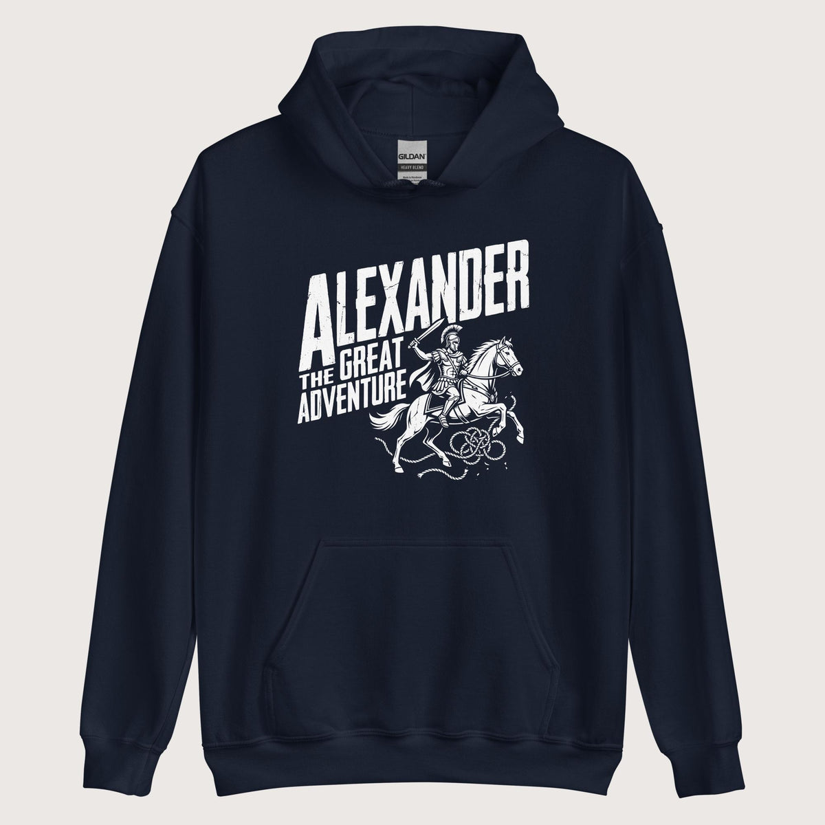 Navy Alexander the Great Adventure Hoodie - history buff gift by HistoHead