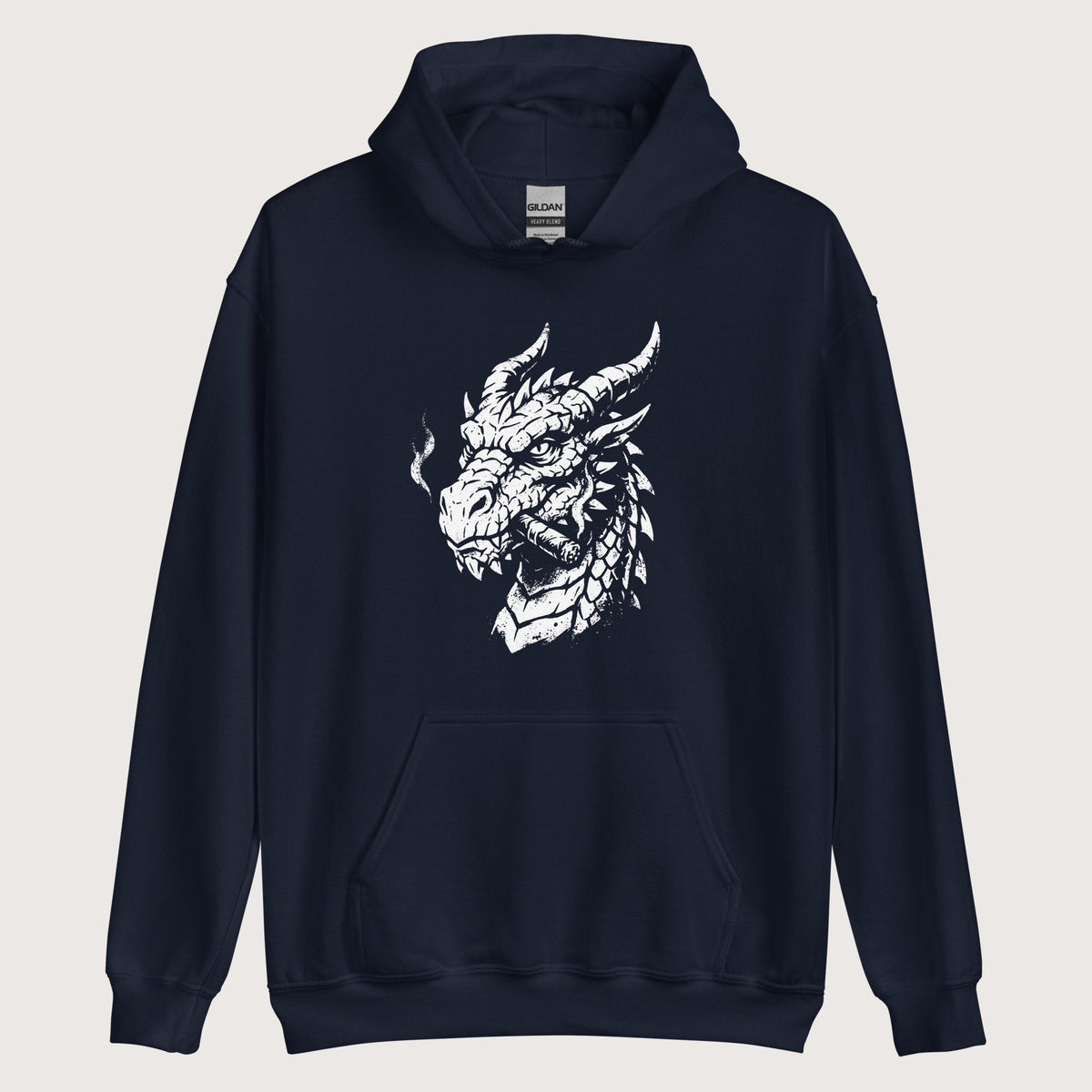Navy Smoking Dragon Hoodie - history buff gift by HistoHead